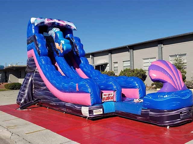 Princess Slide Mermaid Inflatable Water Slide